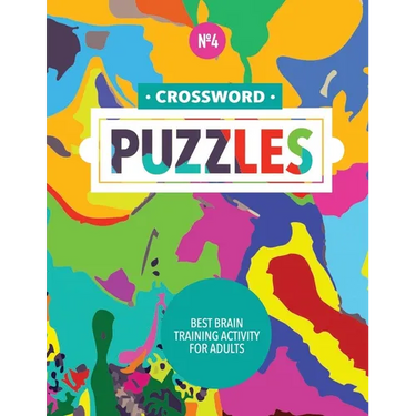 Crossword Puzzles: Best Brain Training Activity For Adults (Fourth Book)