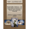 Mandel Raffe, Petitioner, V. the United States of America. U.S. Supreme Court Transcript of Record with Supporting Pleadings