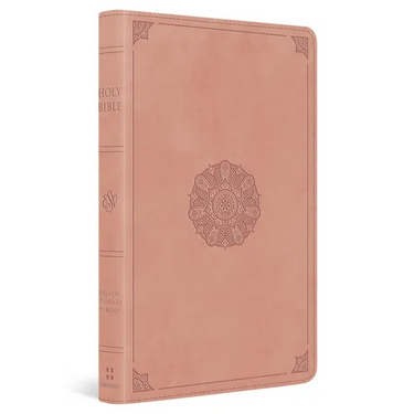 ESV Thinline Bible, Thumb Indexed (Trutone, Blush Rose, Emblem Design)