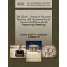 Zilk (Carl) V. Deaton's Fountain Service U.S. Supreme Court Transcript of Record with Supporting Pleadings