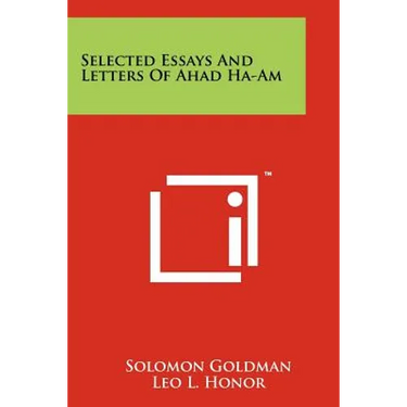 Selected Essays and Letters of Ahad Ha-Am