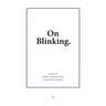 On Blinking