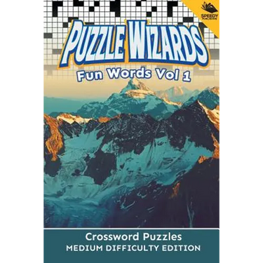 Puzzle Wizards Fun Words Vol 1: Crossword Puzzles Medium Difficulty Edition