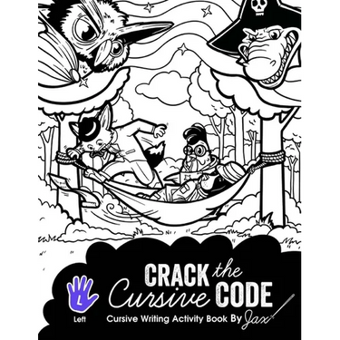 Crack the Cursive Code: Left-Handed Cursive Writing Activity Book