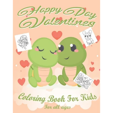 Valentines Day Coloring Book for Kids: Lovely animals coloring books, Valentine's day coloring book, Baby books valentines day, Valentines day toddler