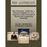 Max Silverman, Petitioner, V. Osborne Register Co. U.S. Supreme Court Transcript of Record with Supporting Pleadings