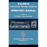 Baldwin Diesel-Electric Switching Locomotives Operator's Manual: 750-1000 HP Switches & Road Switchers