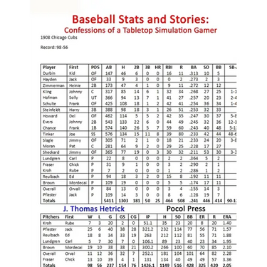 Baseball Stats and Stories: Confessions of Tabletop Simulation Gamer
