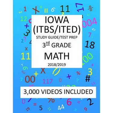 3rd Grade IOWA ITBS ITED, 2019 MATH, Test Prep: 3rd Grade IOWA TEST of BASIC SKILLS, EDUCATIONAL DEVELOPMENT 2019 MATH Test Prep/Study Guide