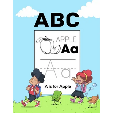 ABC Apple: Letter Tracing Books for Kids Ages 3-5 100 Pages Tracing Activity Book and Coloring Alphabet for Preschool