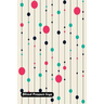 Blood Pressure Log: geometric pattern background from lines and circle cover