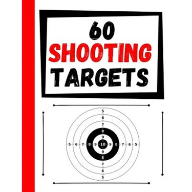 60 Shooting Targets: Large Paper Perfect for Rifles / Firearms / BB / AirSoft / Pistols / Archery & Pellet Guns