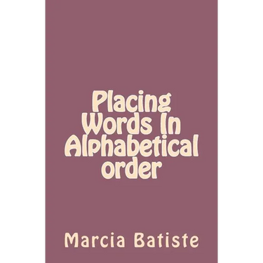 Placing Words In Alphabetical order