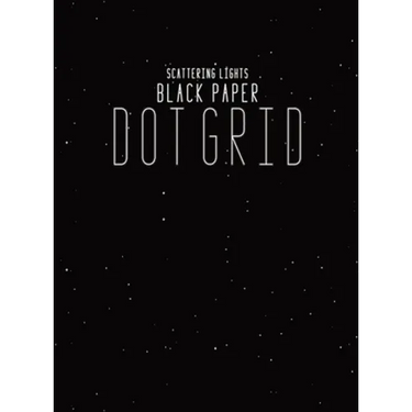 Black Paper Dot Grid Notebook: Hardback Black Dot Grid Paper Pad Book For Drawing, Doodling and Sketching - 8.5"x11" With 130 Black Pages For Gel Pen
