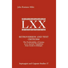 Retroversion and Text Criticism: The Predictability of Syntax in an Ancient Translation from Greek to Ethiopic