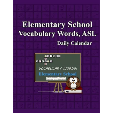 Whimsy Word Search, Elementary School Vocabulary Words - Daily Calendar - in ASL