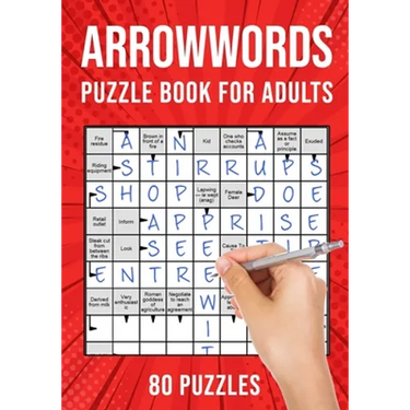 Arrowwords Puzzle Books for Adults: Arrow Words Crossword Activity Book 80 Puzzles (UK Version)