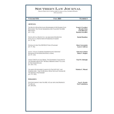 Southern Law Journal Fall 2021