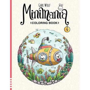 Minimania Volume 4 - Coloring Book with little cute Wonder Worlds