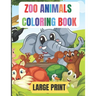 large print zoo animals coloring book: 50 Amazing coloring pages with thick lines, very easy for beginners- 8.5*11 inche large papers