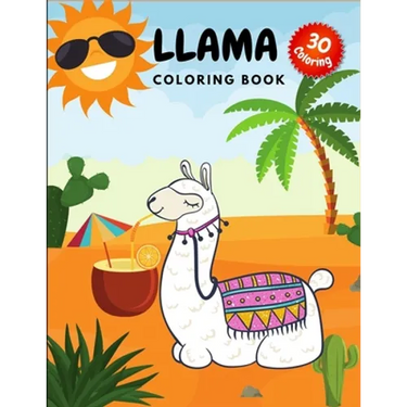 Llama Coloring Book: Crazy Colouring Book for Kids and Adults