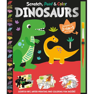 Scratch, Paint & Color Dinosaurs