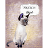 Sketch Book: Cat Sketchbook Scetchpad for Drawing or Doodling Notebook Pad for Creative Artists #3 Purple Siamese