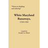 Given to Drinking and Whoring White Maryland Runaways, 1720-1762