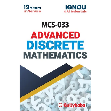 MCS-033 Advanced Discrete Mathematics