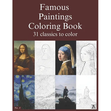 Famous paintings coloring book: 31 classics to color.
