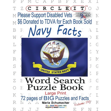 Circle It, United States Navy Facts, Word Search, Puzzle Book