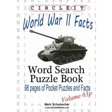 Circle It, World War II Facts, Pocket Size, Word Search, Puzzle Book