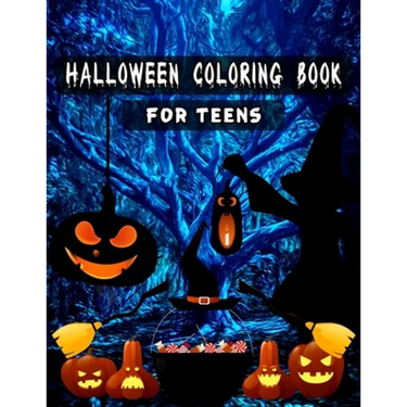 Halloween Coloring Books for Teens: Unique illustrations, Pumpkin, Ghost, Witches, Haunted Houses and More (8.5" x 11"), 100 Pages, (Teens & Adult Col