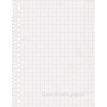 Coordinate paper: Quad Rule graph paper,8.5 x 11 (5x5 graph paper) 100 pages