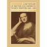 Dictionary of British and American Women Writers 1660-1800