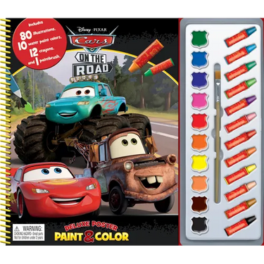 Disney Cars on the Road Deluxe Poster Paint & Color