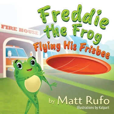 Freddie the Frog Flying His Frisbee