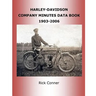 Harley-Davidson Company Minutes Data Book 1903-2006