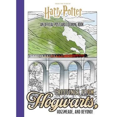 Harry Potter: Greetings from Hogwarts, Hogsmeade, and Beyond!: An Official Postcard Coloring Book