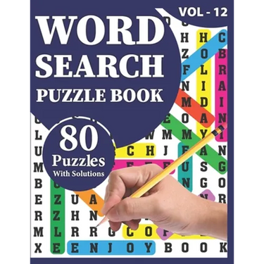 Word Search Puzzle Book: 80 Large Print Awesome Adults And Seniors Word Search Brain Games Logic Puzzles Including Solutions For Travel Time Enjoyment