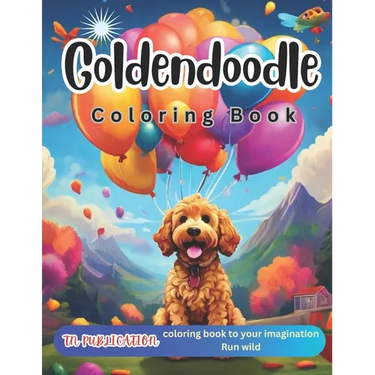 Goldendoodle coloring book: 50 fun facts about golden doodle for adult & kids