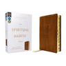Niv, Spiritual Habits Bible, Leathersoft, Tan, Red Letter, Thumb Indexed, Comfort Print: Learn to Live a Gospel-Centered Life