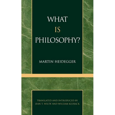 What Is Philosophy?