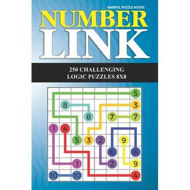 Number Link: 250 Challenging Logic Puzzles 8x8