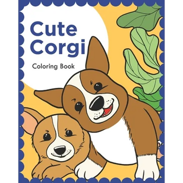Cute Corgi: Coloring Book