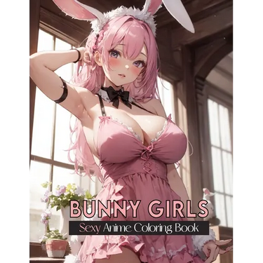 Sexy Anime Coloring Book: BUNNY GIRLS: Hot and Naughty Anime Bunny Girls Coloring Pages for Manga Fans Relaxation and stress relief