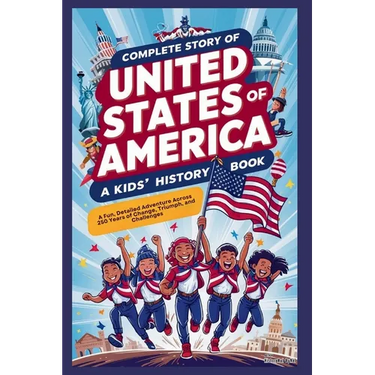 Complete Story of UNITED STATES OF AMERICA: A Kids' History Book: A Fun, Detailed Adventure Across 250 Years of Change, Triumph, and Challenges
