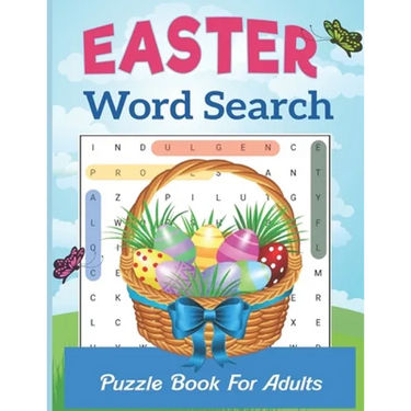 Easter Word Search Puzzle Book For Adults: Fun happy Easter Word Search Puzzle Book ( Large Print ) For Adult Adults and Teens Word Find Puzzle Book