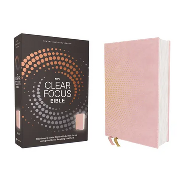 Niv, Clear Focus Bible, Leathersoft, Pink: Read More of the Bible with Better Focus Using the Bionic Reading Method