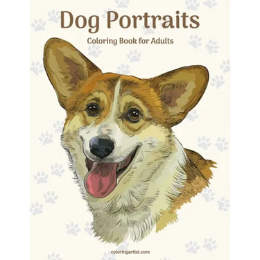 Dog Portraits Coloring Book for Adults